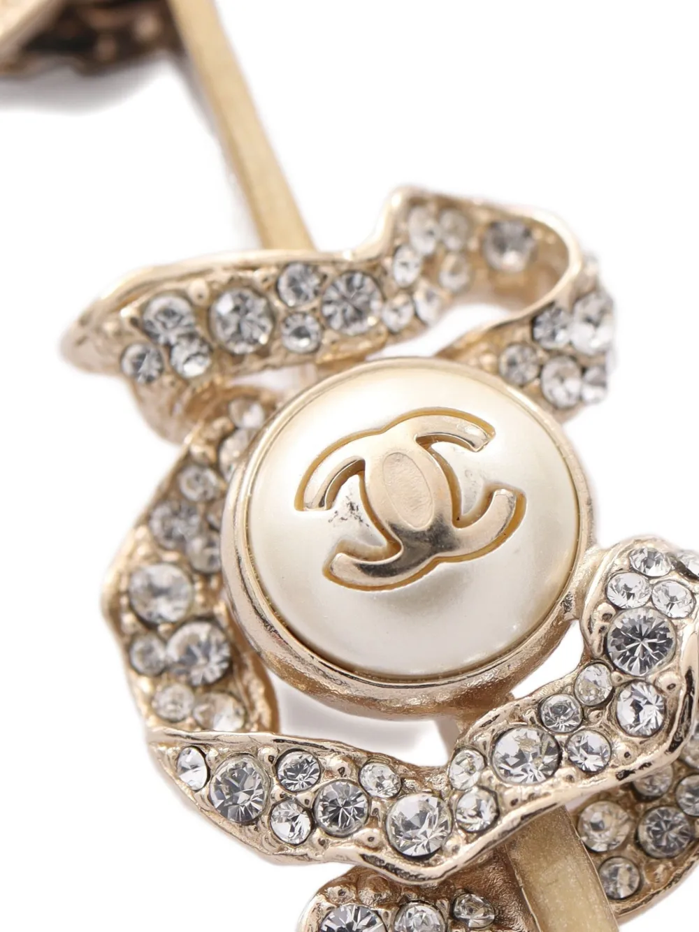 Pre-owned Chanel 1986-1988 Coco-mark Necklace In Gold