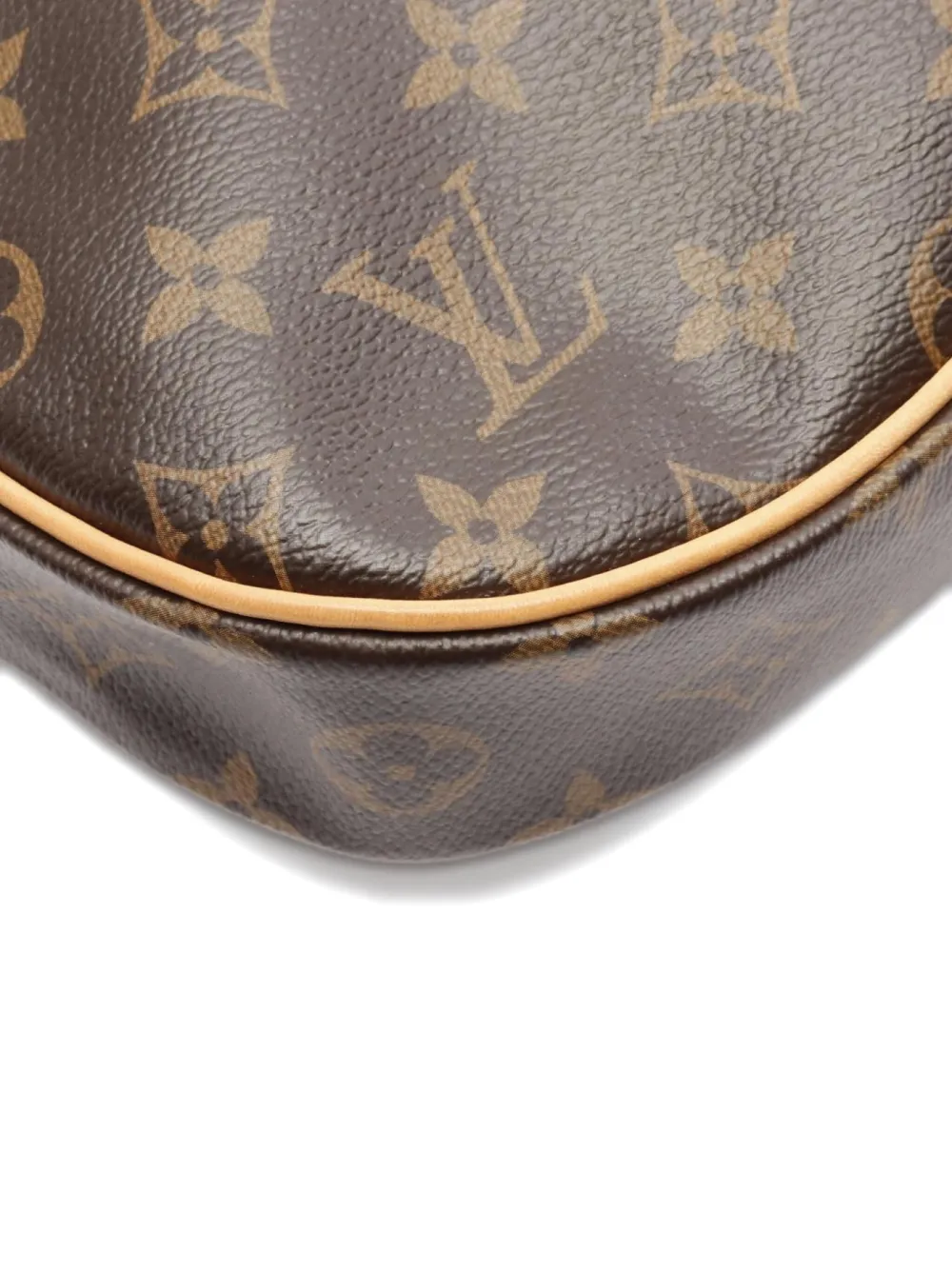 Pre-owned Louis Vuitton 2011 Odeon Pm Monogram Pattern Shoulder Bag In Brown