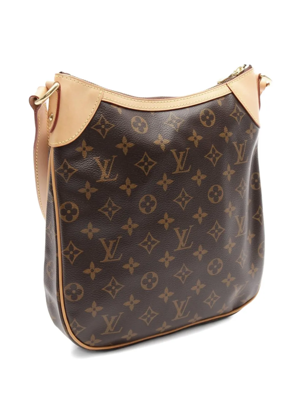 Pre-owned Louis Vuitton 2011 Odeon Pm Monogram Pattern Shoulder Bag In Brown