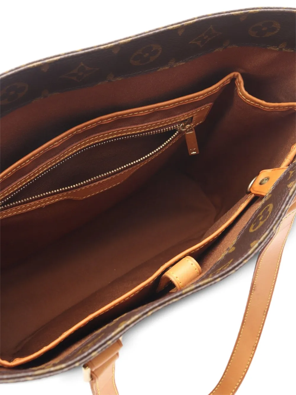 Pre-owned Louis Vuitton 2002 Vivian Gm Tote Bag In Brown