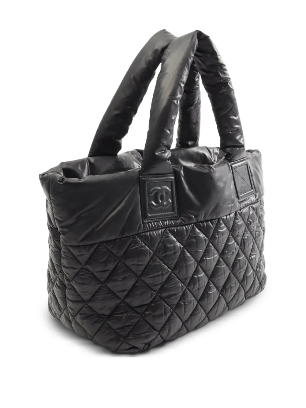 Pre-owned Chanel 2011 Coco Coon Handbag In Black