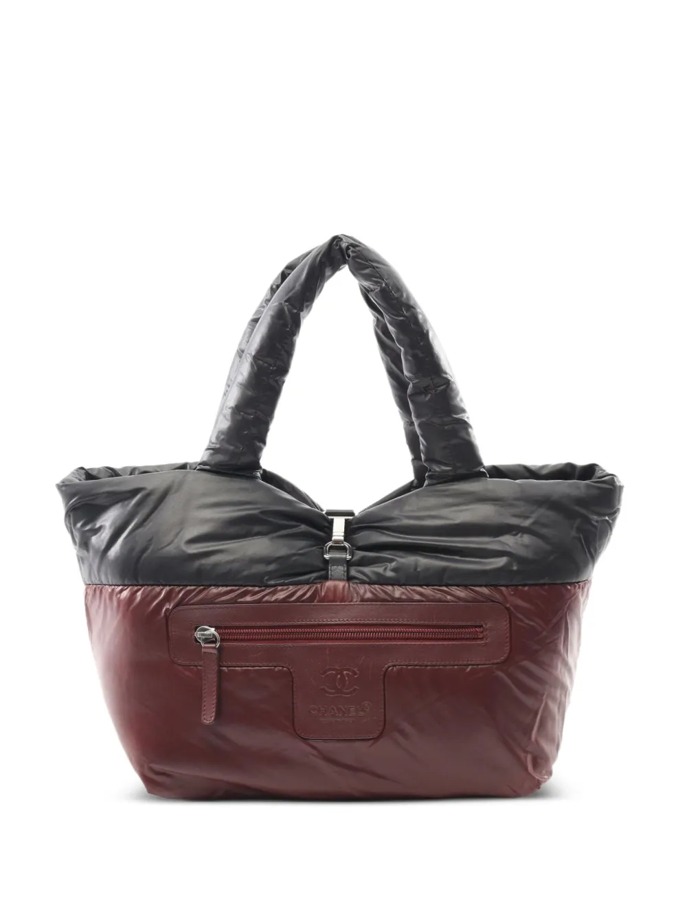 Pre-owned Chanel 2011 Coco Coon Handbag In Black