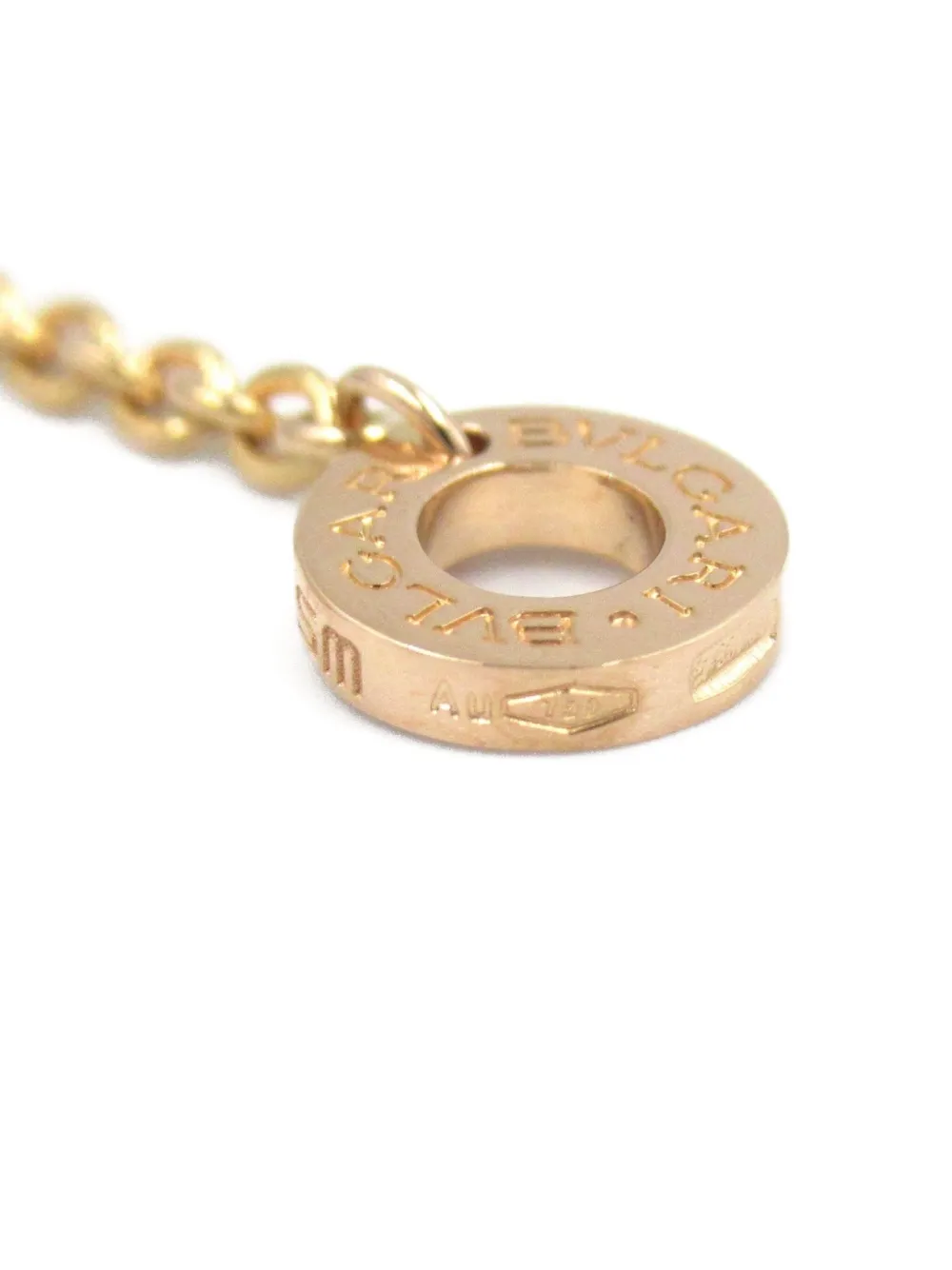 Pre-owned Bvlgari 2010s 18k Rose Gold B-zero1 Bracelet In Pink