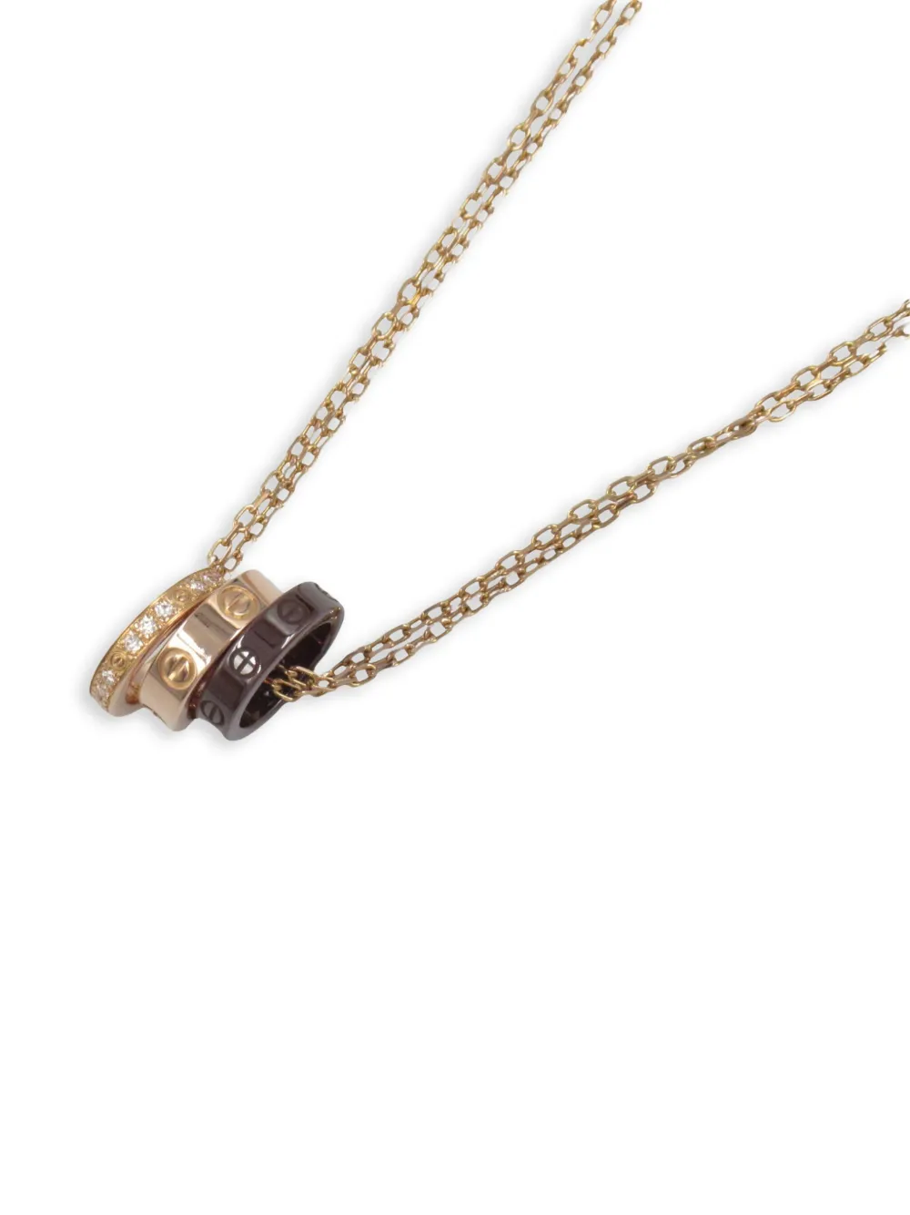 Cartier 2010s 18K rose gold Love diamond necklace | Image 2