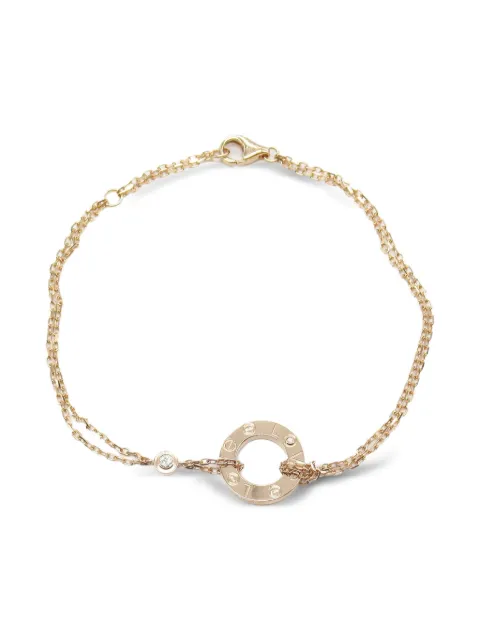 Cartier 2010s 18K rose gold Love Circle diamonds bracelet