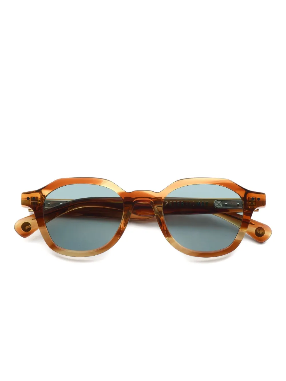 Peter & May Walk Sky round-frame sunglasses | Brown | Image 1