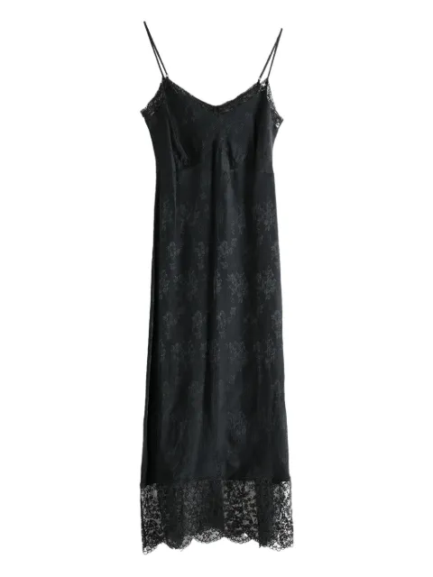 Simone Rocha floral-lace slip midi dress