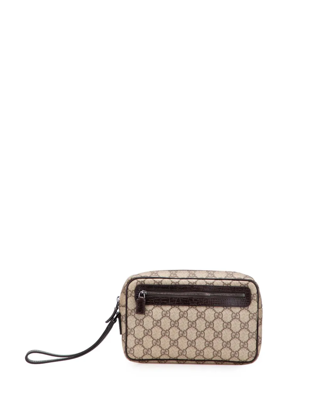 Gucci Pre-Owned 2000-2015 GG Supreme clutch bag - ブラウン Gucci Pre-Owned 2000-2015 GG Supreme clutch bag - ブラウン