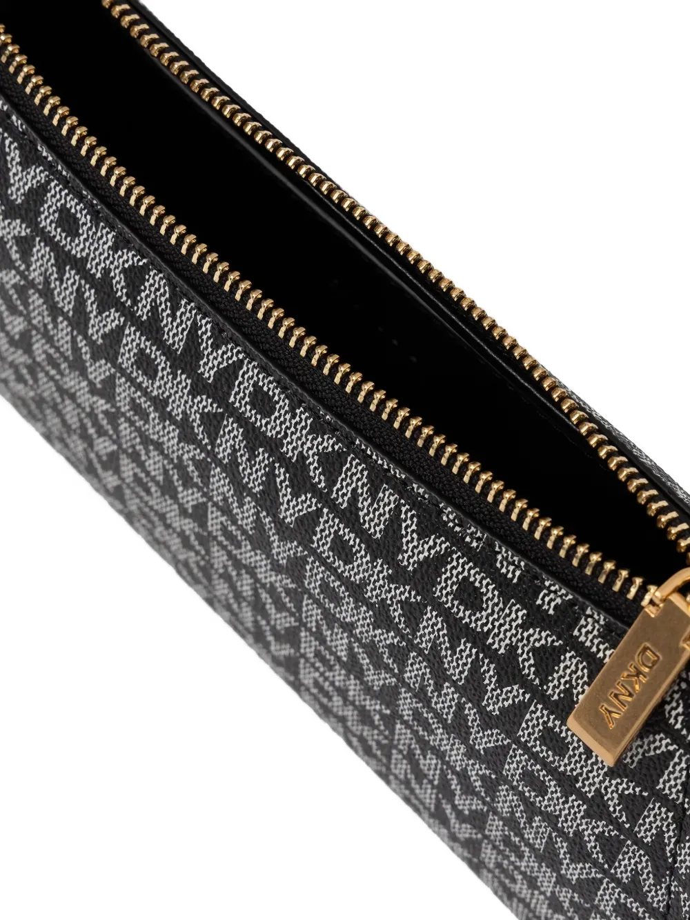 DKNY Tas met handvat en logoplakkaat Zwart