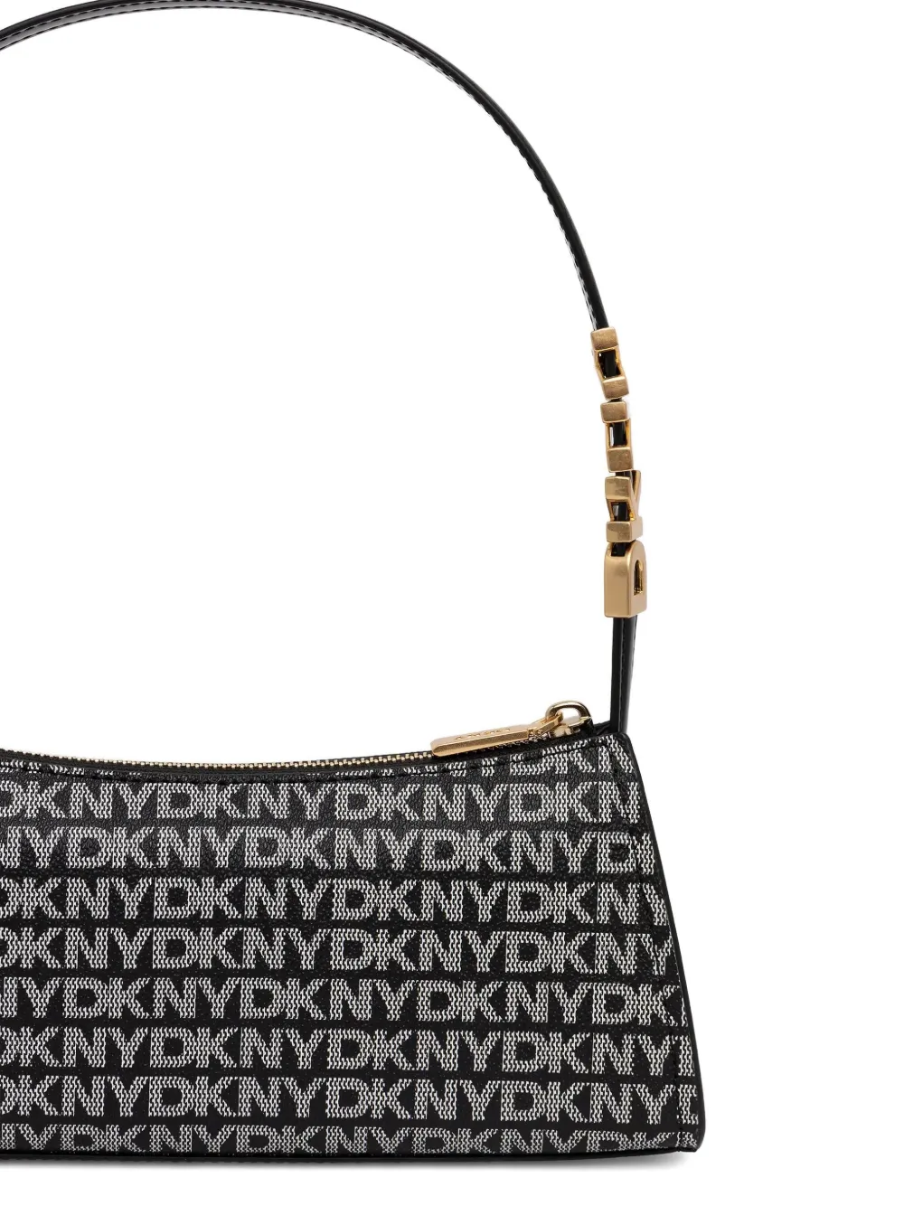 DKNY Tas met handvat en logoplakkaat Zwart