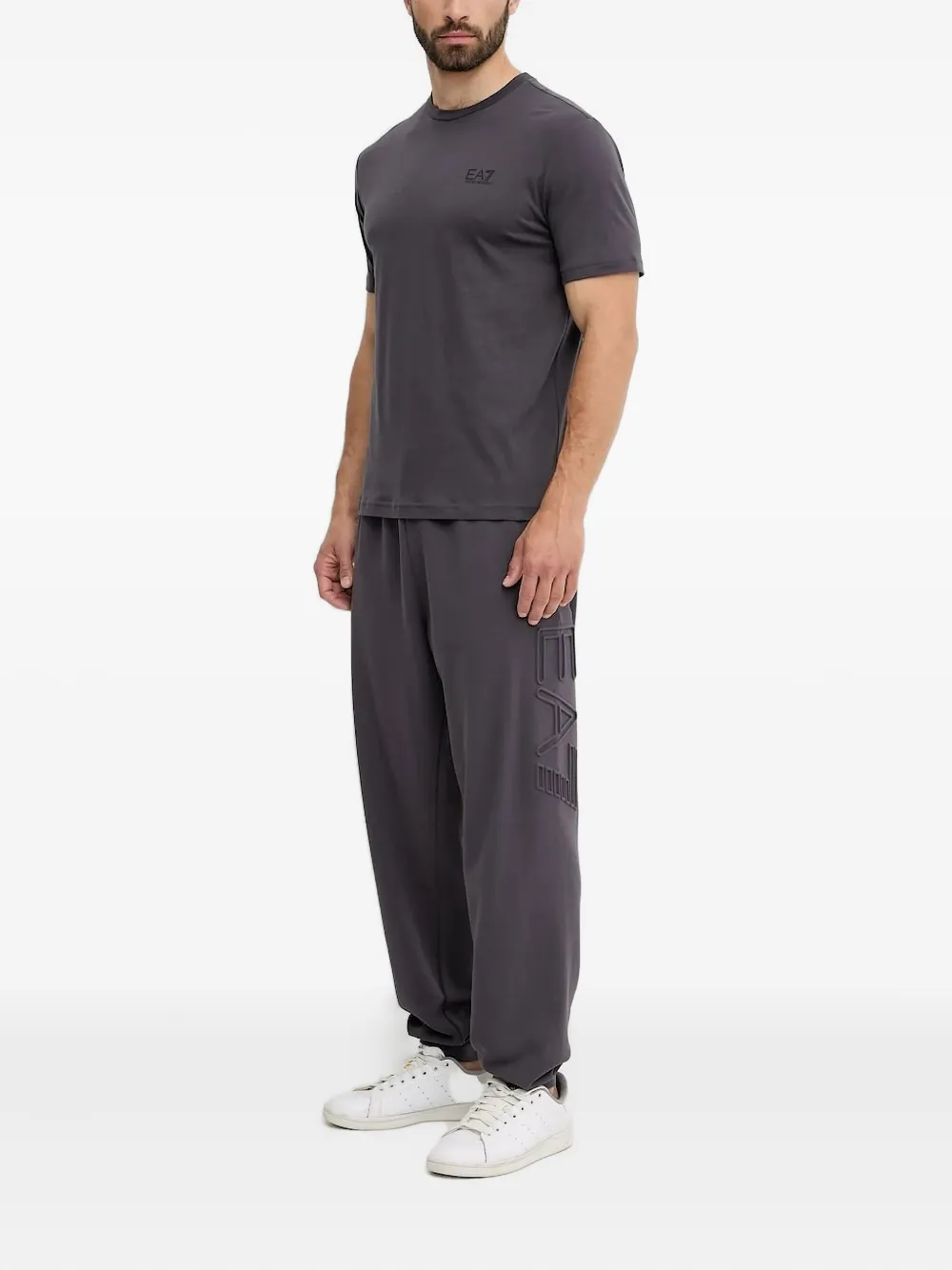 Ea7 Emporio Armani Trainingsbroek met logoprint Grijs