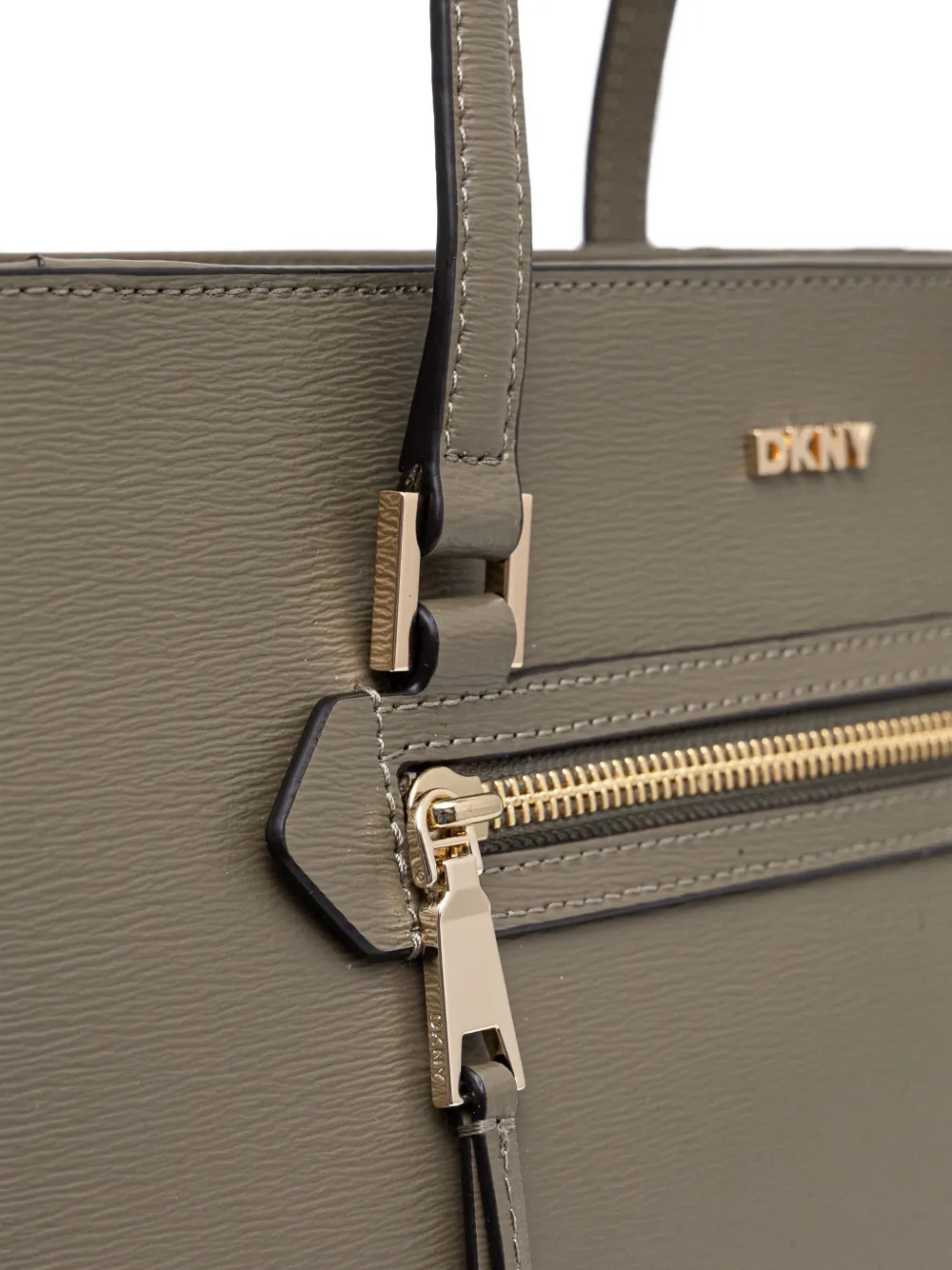 DKNY Shopper met logoplakkaat Groen