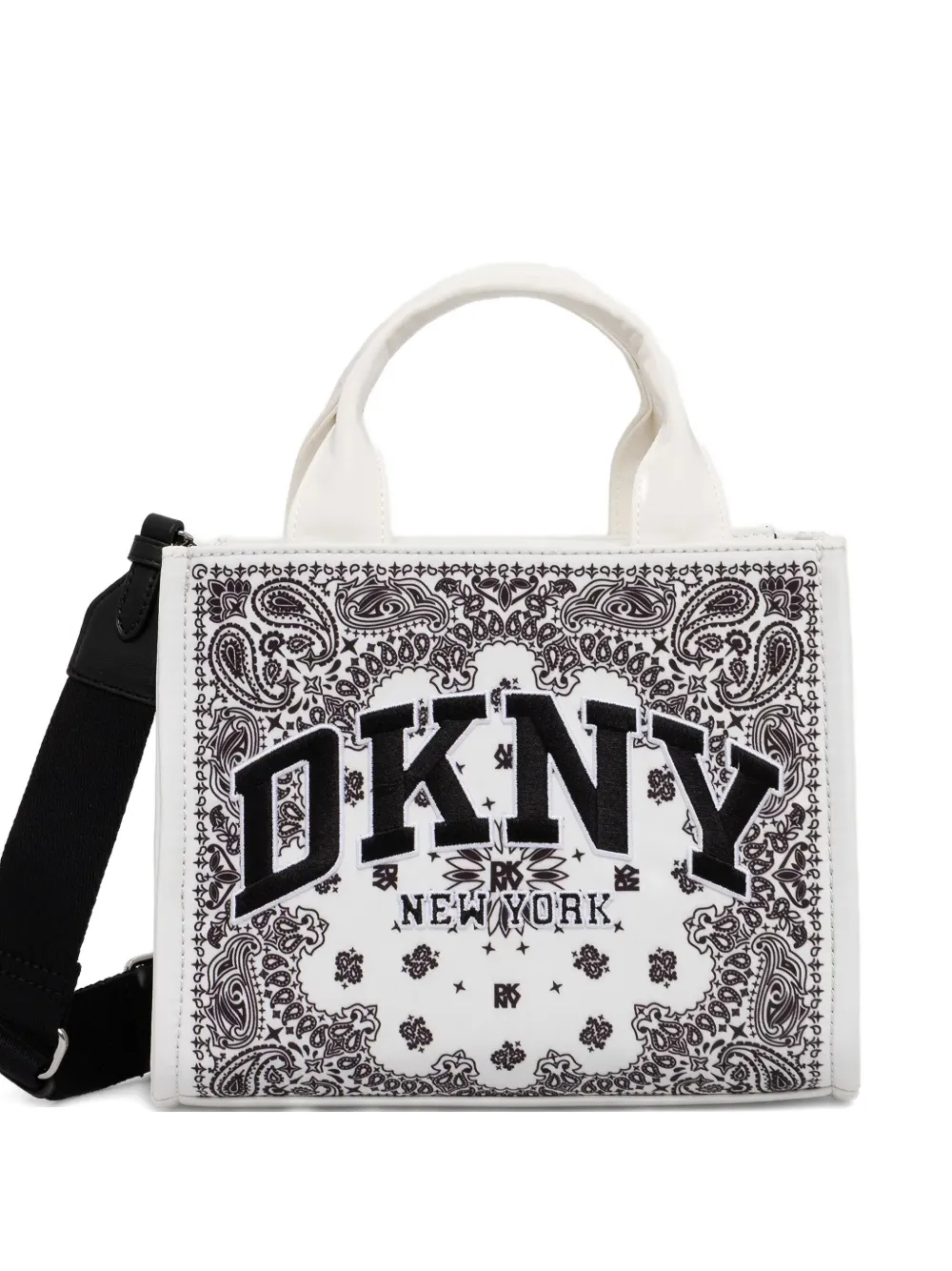 paisley-print tote bag