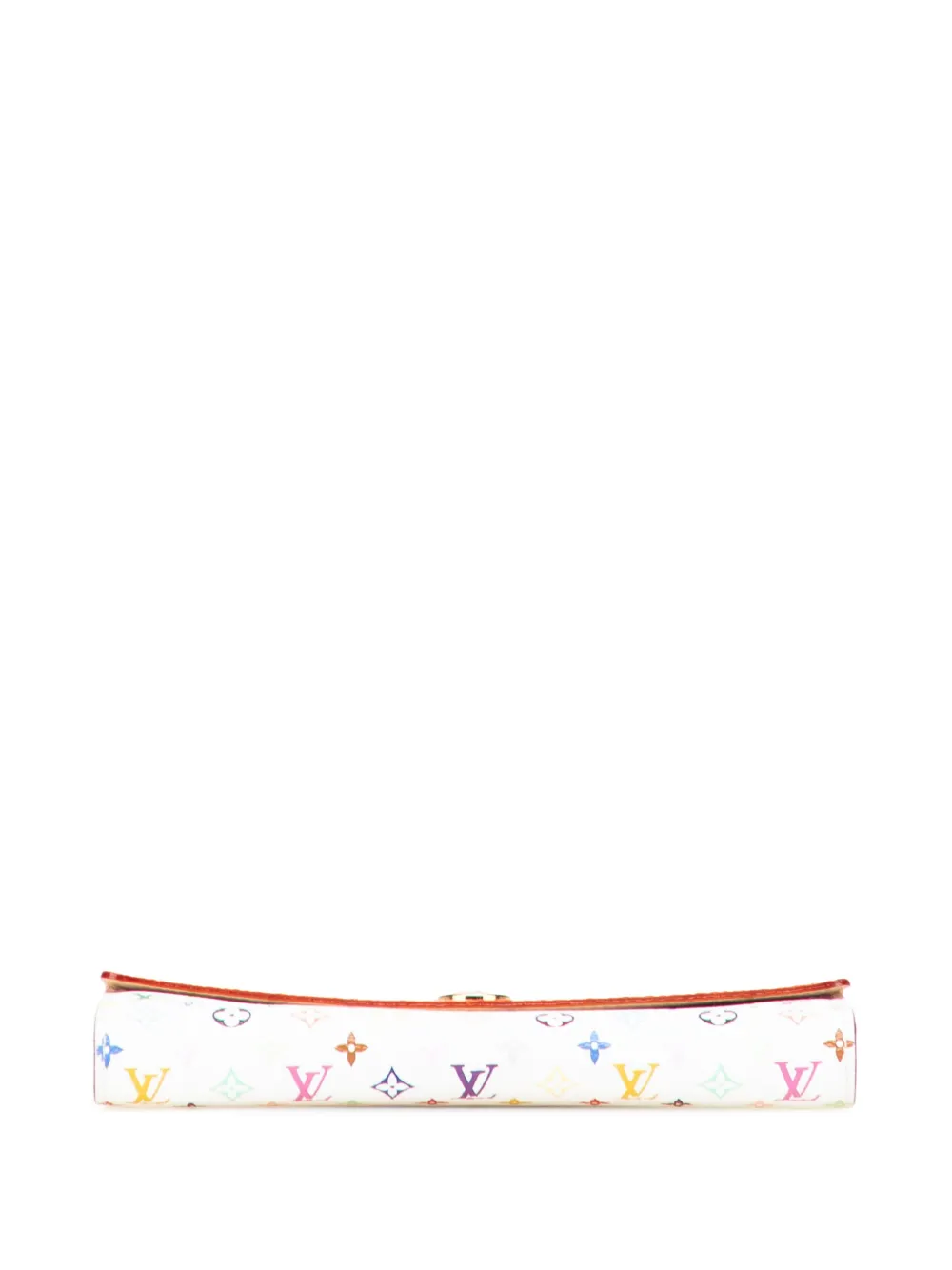 Pre-owned Louis Vuitton 2007 Monogram Multicolore Sarah Wallet Long Wallets In White