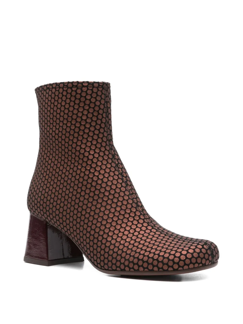 Chie Mihara 60mm perforated leather block-heel boots | Ankle Boots | Image 2