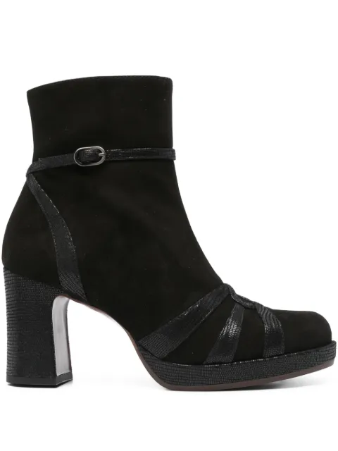 Chie Mihara 80mm buckle-strap suede boots