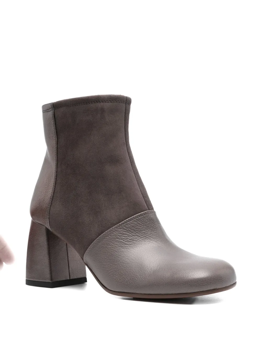 Chie Mihara 70mm leather suede boots Grey