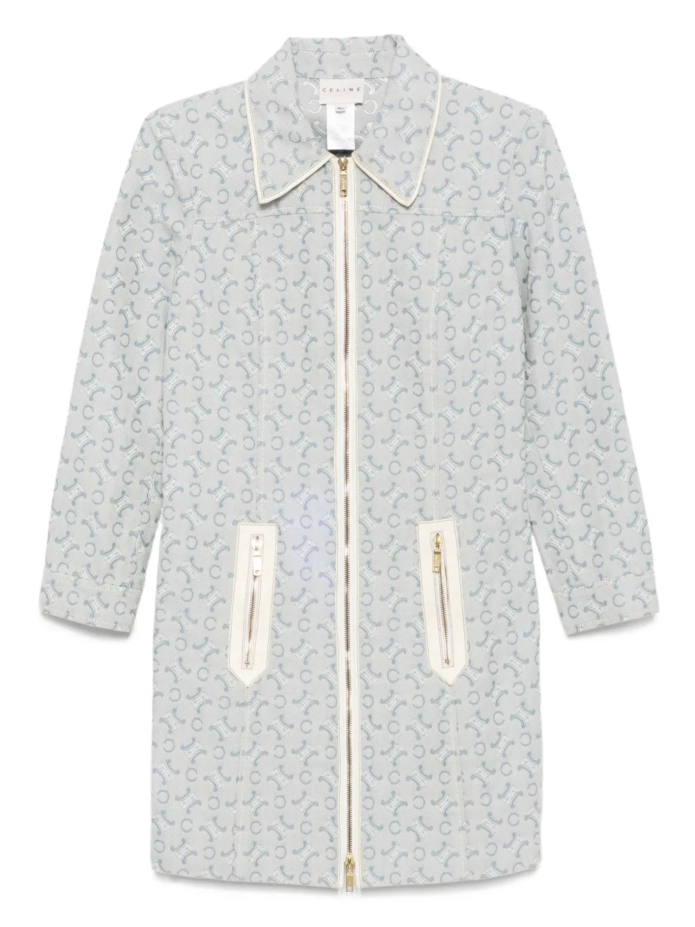 Celine Pre-Owned 1990-2000s Macadam coat | Blue | Image 1