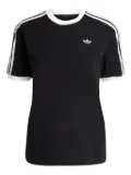 adidas ruffled three-stripe T-shirt - Black