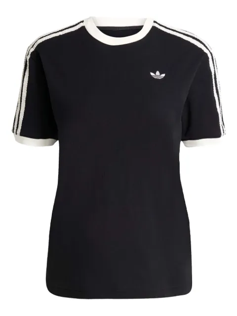 adidas ruffled three-stripe T-shirt