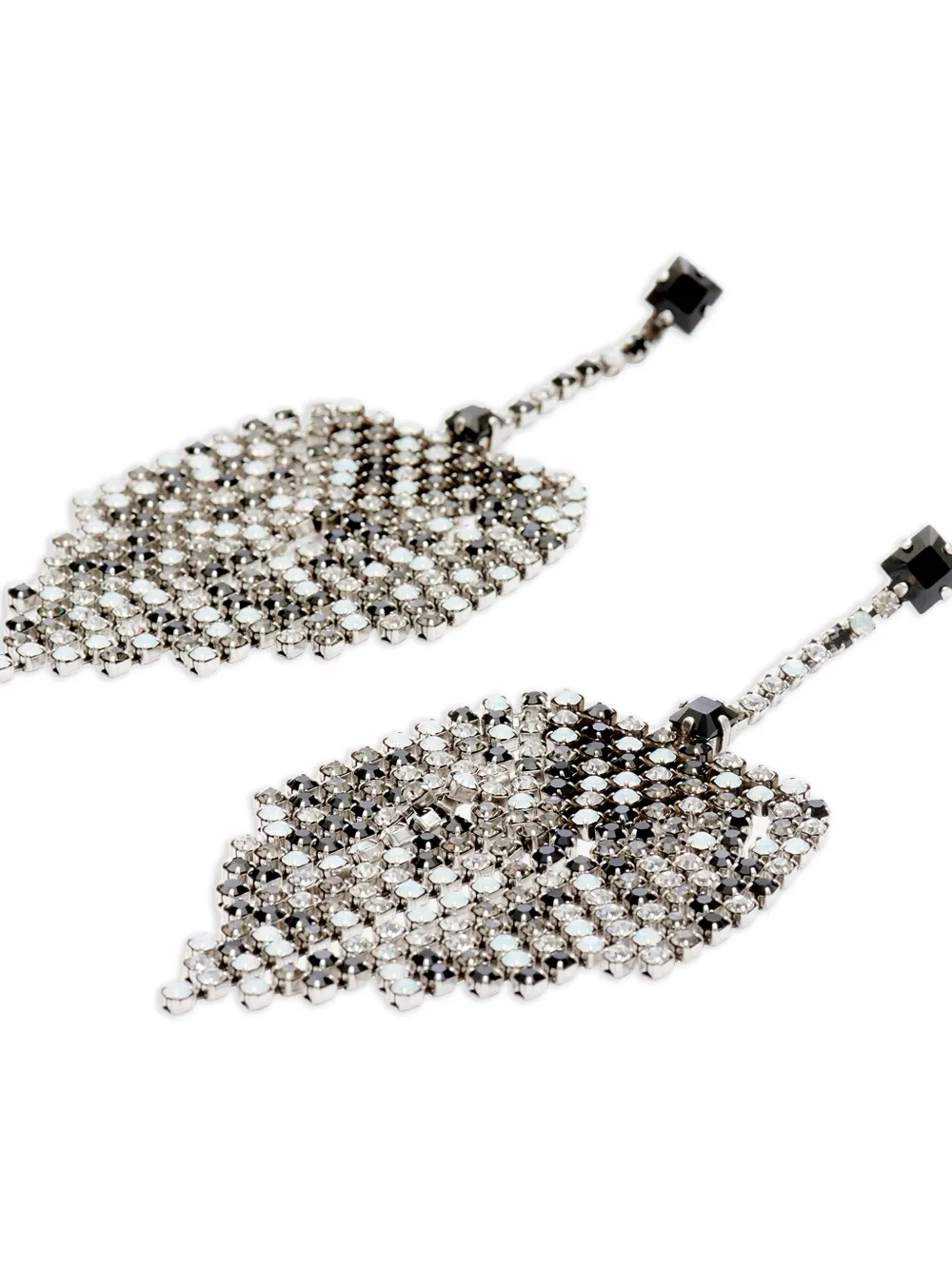 Isabel Marant Faye Crystal-fringe Earrings In Metallic