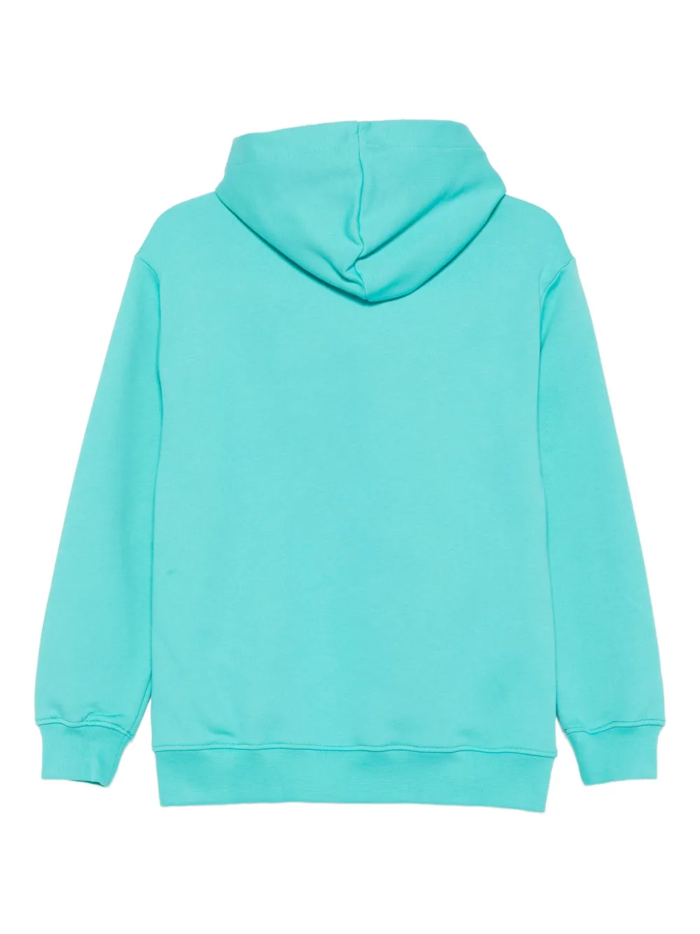 Msgm Logo-print Hoodie In Blue