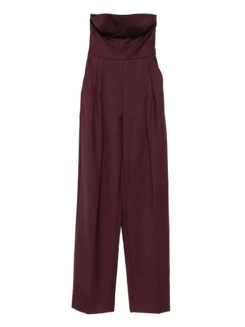 Elisabetta Franchi strapless pleated jumpsuit