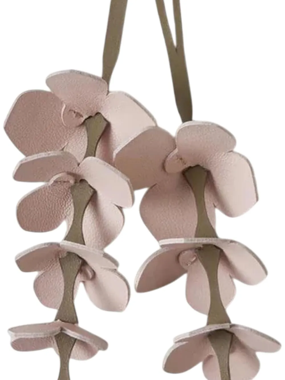Mulberry flower-embellished leather keyring | Image 2