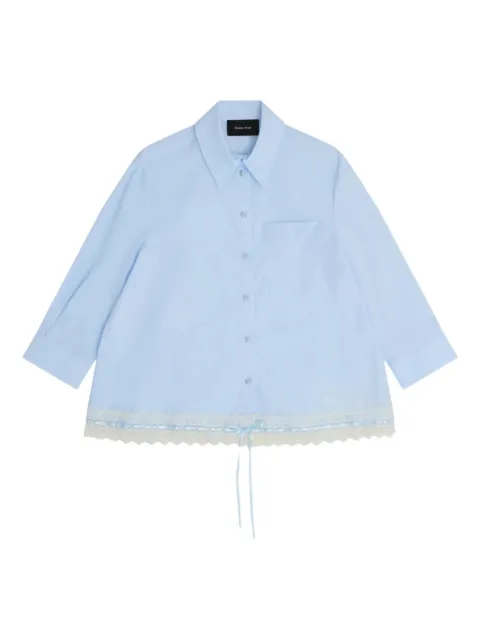 Simone Rocha 레이스 트리밍 셔츠