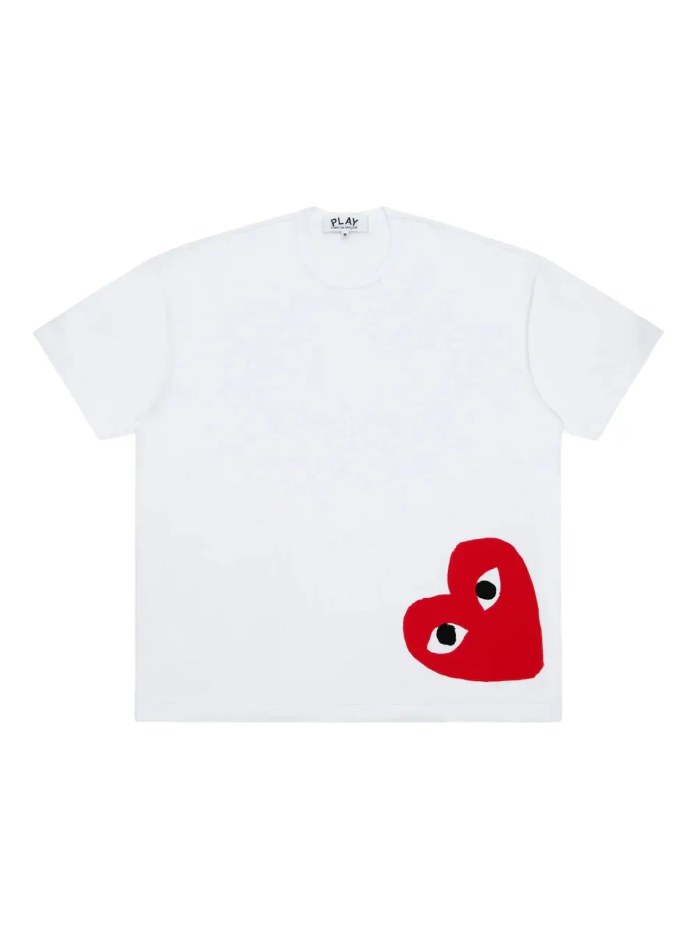 Comme Des Garçons Play logo heart-detail T-shirt - Bianco