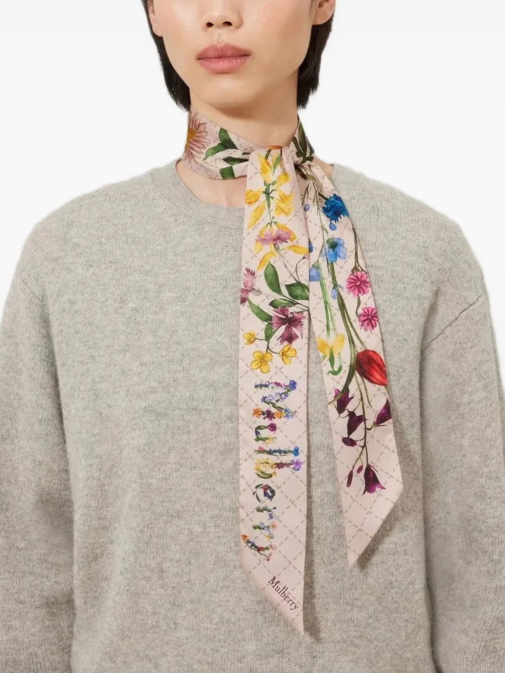 Mulberry floral-print scarf | Image 2
