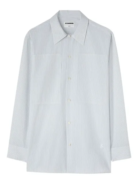 Jil Sander camisa con rayas estampadas