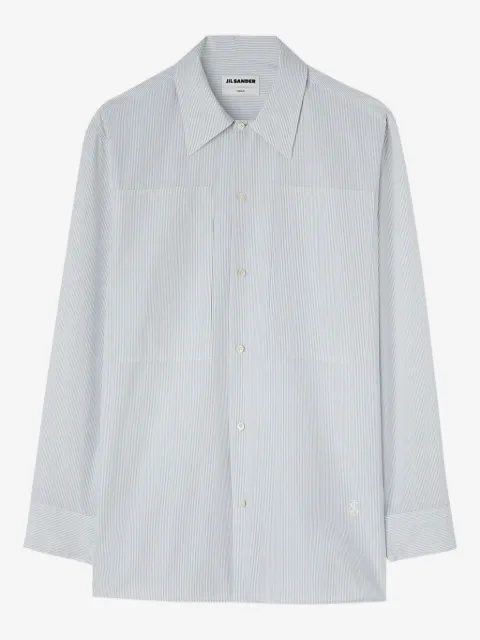Jil Sander camisa con rayas estampadas