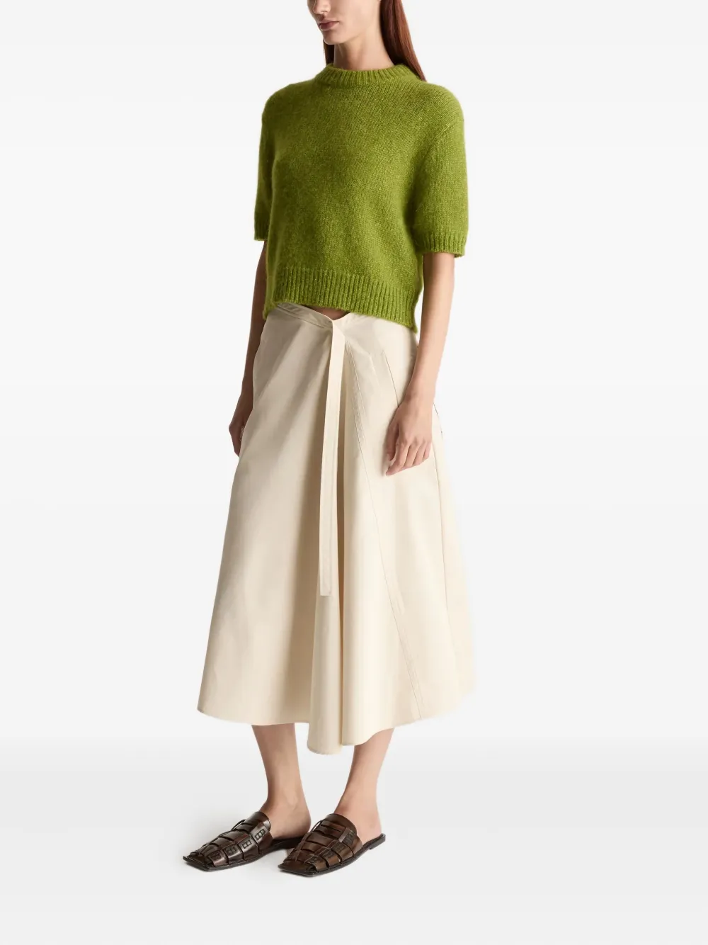 Lee Mathews Tilda Short-sleeve Top In Green