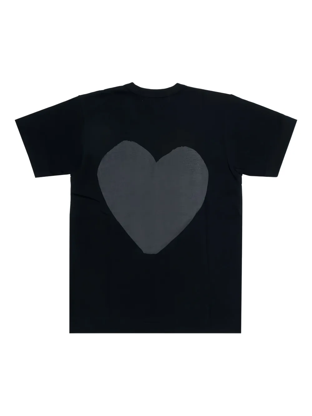 Comme Des Garçons Play Logo Heart-print T-shirt In Black