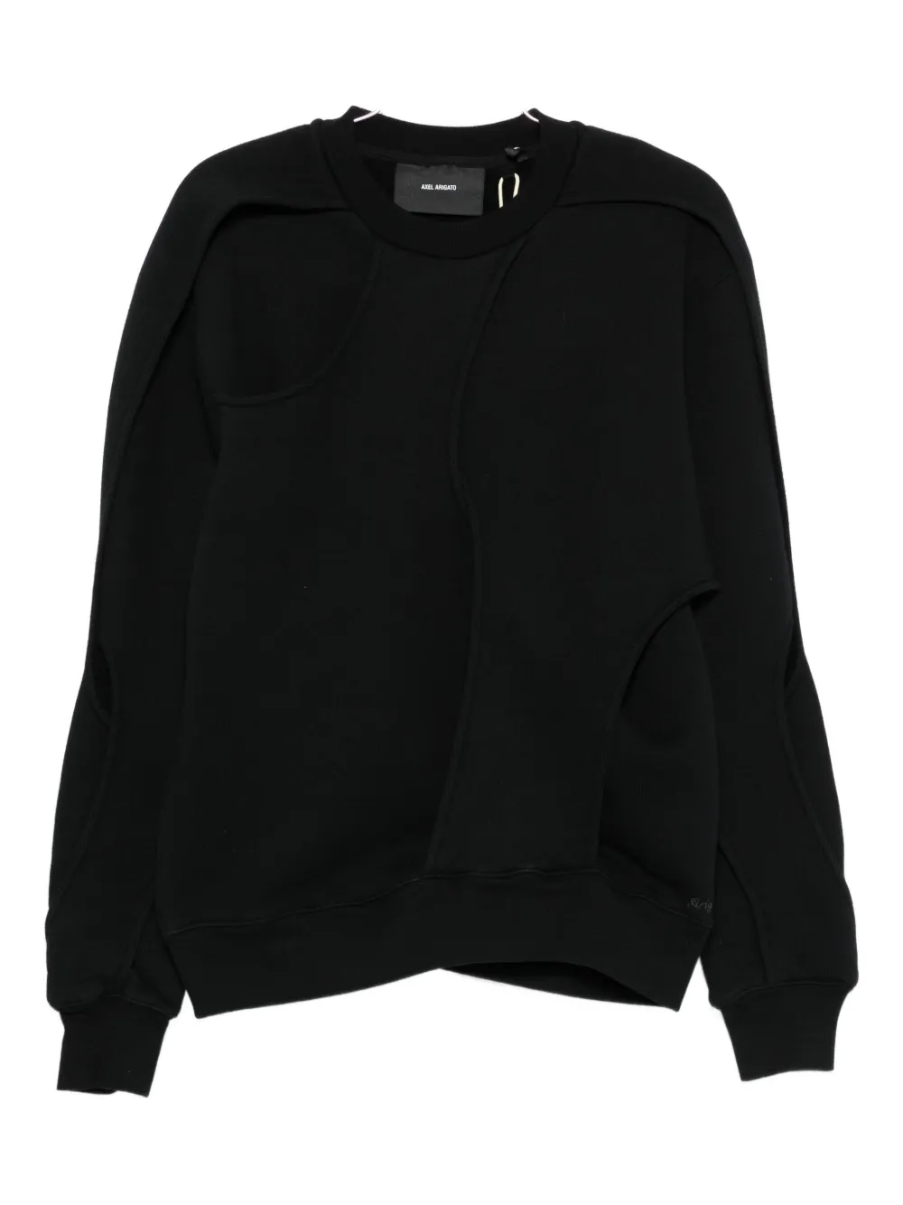 Axel Arigato Linear Cut-out Sweatshirt In Black