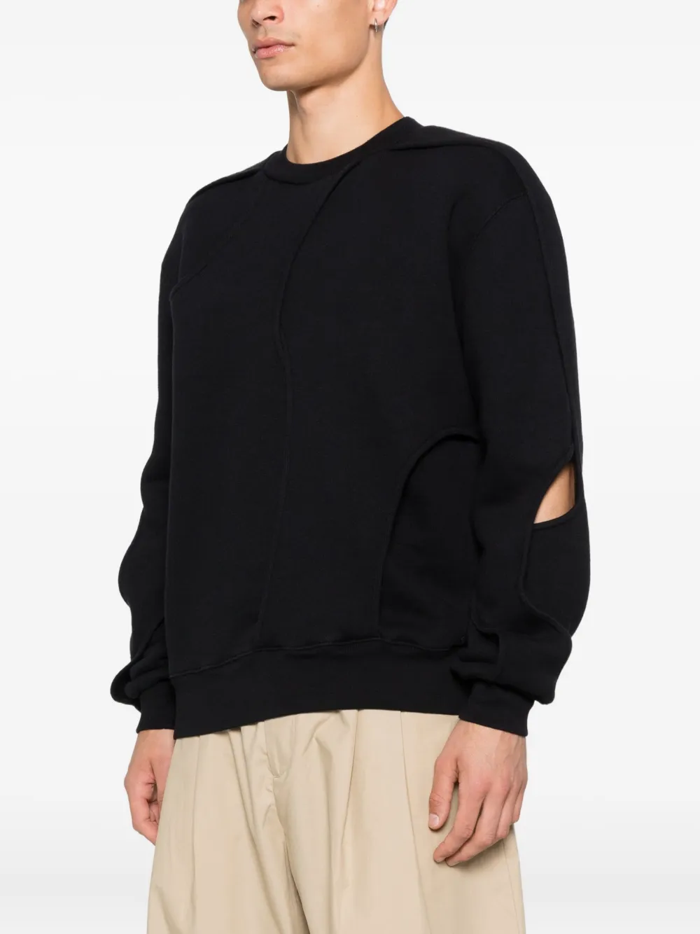 Axel Arigato Linear sweater met uitgesneden details Zwart