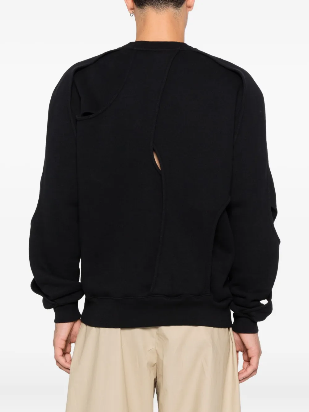 Axel Arigato Linear sweater met uitgesneden details Zwart