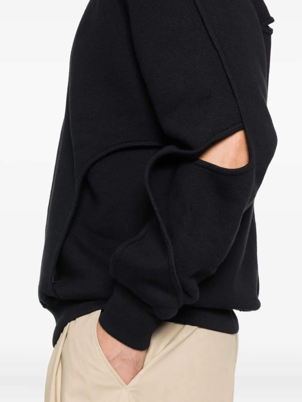 Axel Arigato Linear sweater met uitgesneden details Zwart
