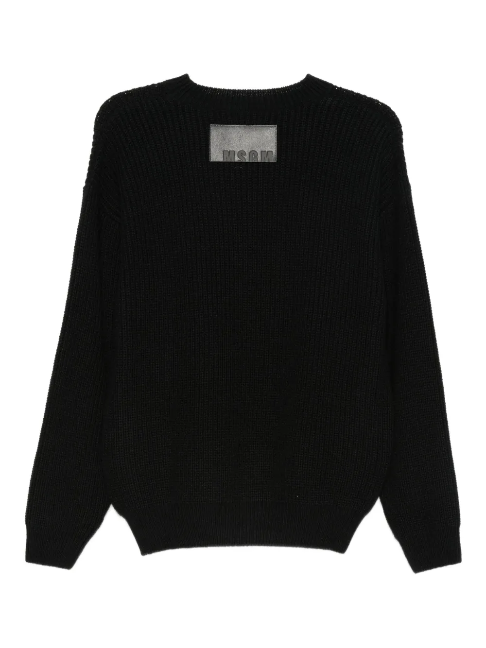 MSGM ribbed wool sweater - Zwart