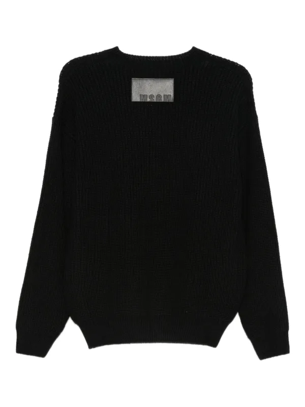 MSGM ウール セーター | ブラック | FARFETCH JP