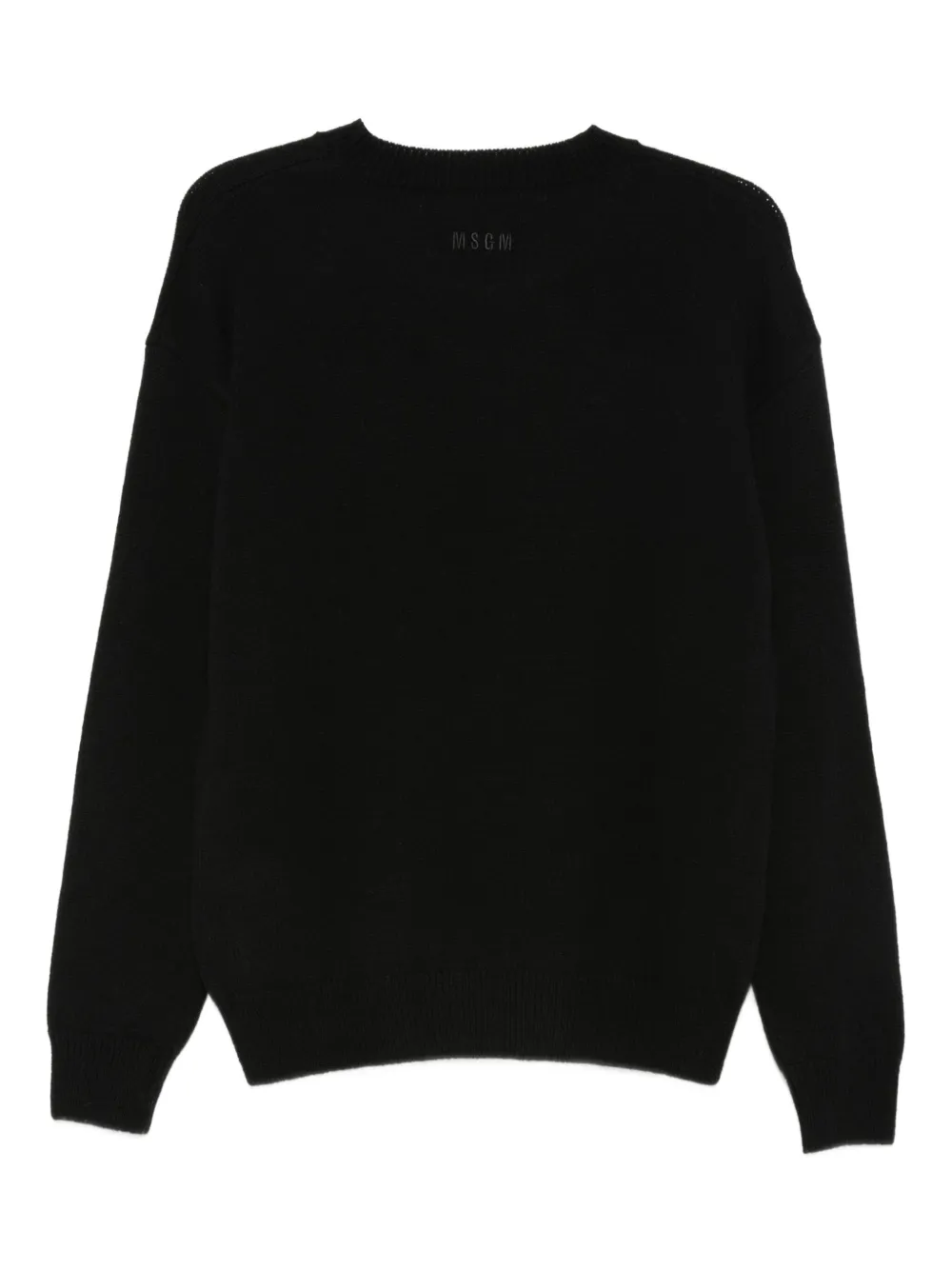 MSGM crew-neck logo sweater - Zwart