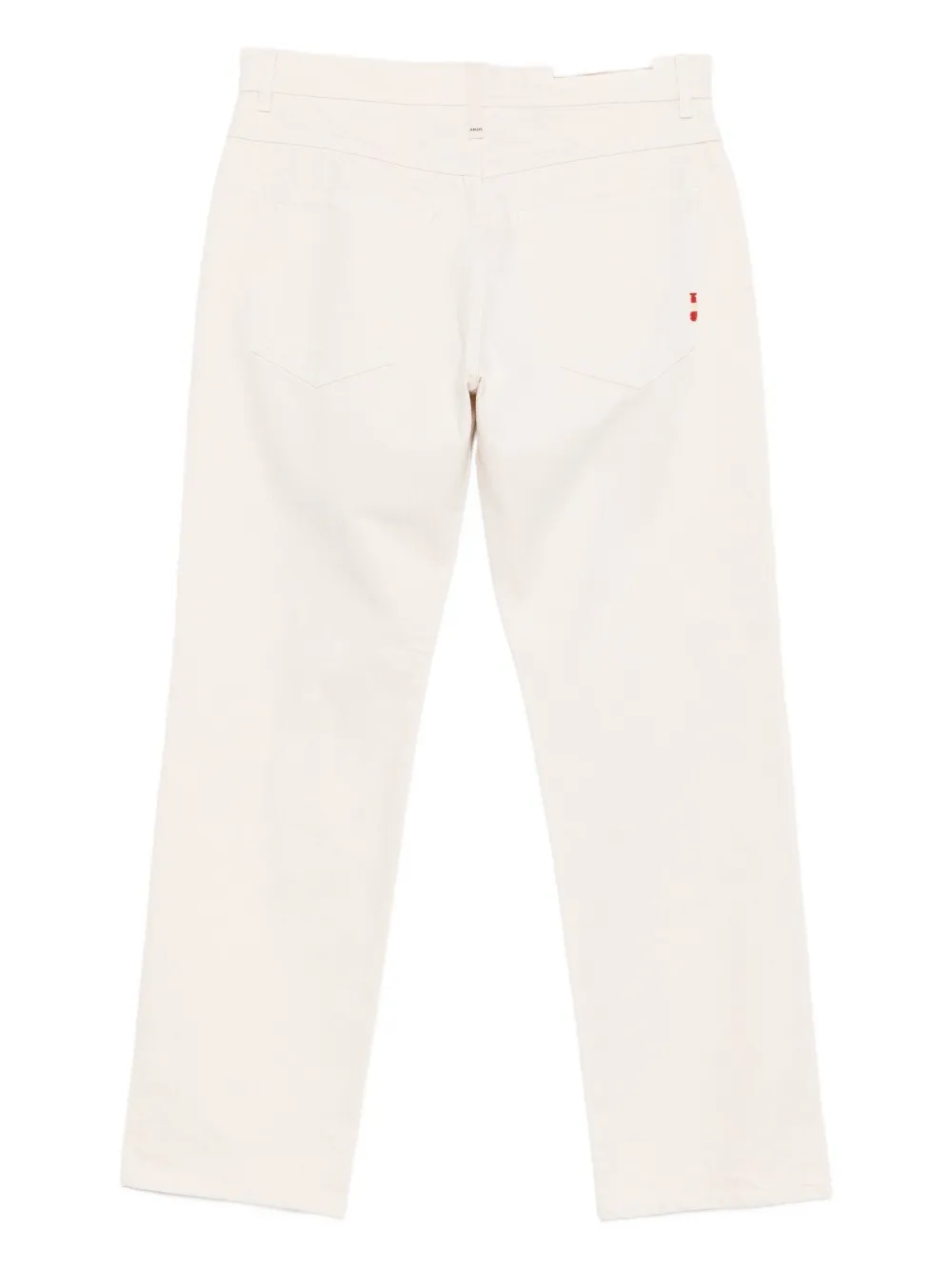 AMISH James jeans met geborduurd detail Beige
