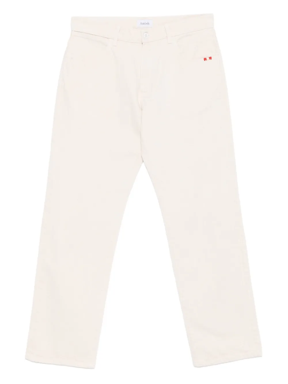 AMISH James embroidered-detail jeans | Neutrals | Image 1