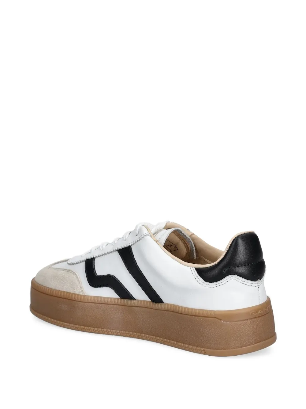 Gant Leren sneakers met streep - Wit