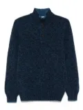 Gran Sasso mock-neck button cardigan - Blue