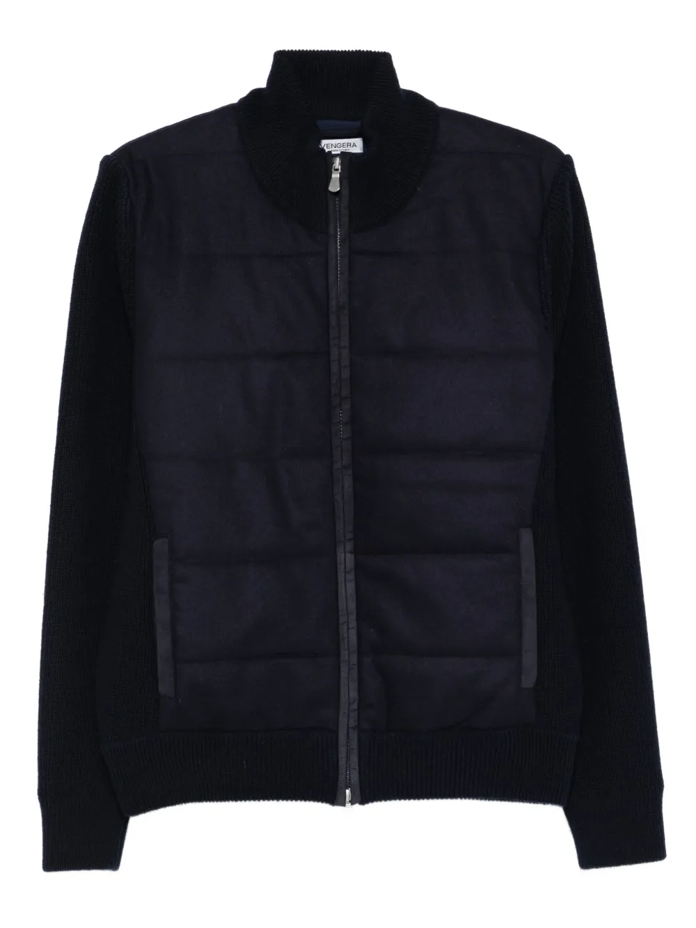 Gran Sasso quilted knitted jacket | Blue | Image 1