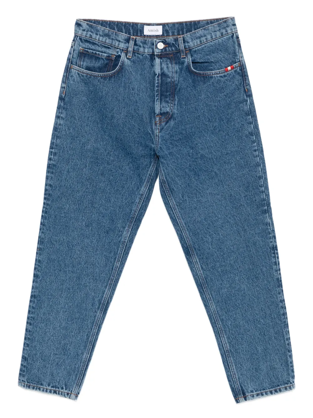 AMISH five-pockets styling straight-leg jeans | Blue | Image 1