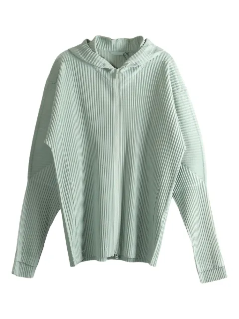 Homme Plissé Issey Miyake pleated hooded jacket