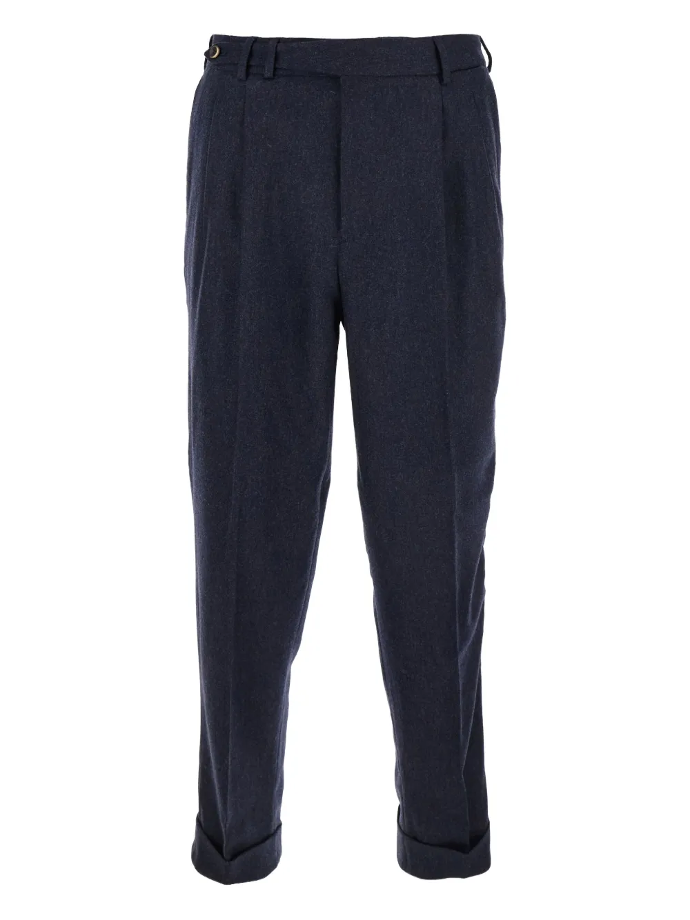 PT Torino pleated-cuffed trousers Blauw